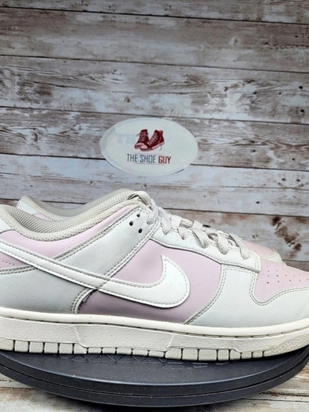 Nike Dunk Low Sneakers Womens Sz 9 Light Pink Grey White Low Top Athletic Shoes